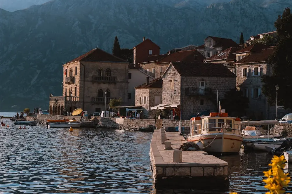 kotor bay, perast, sea photo kotor montenegro